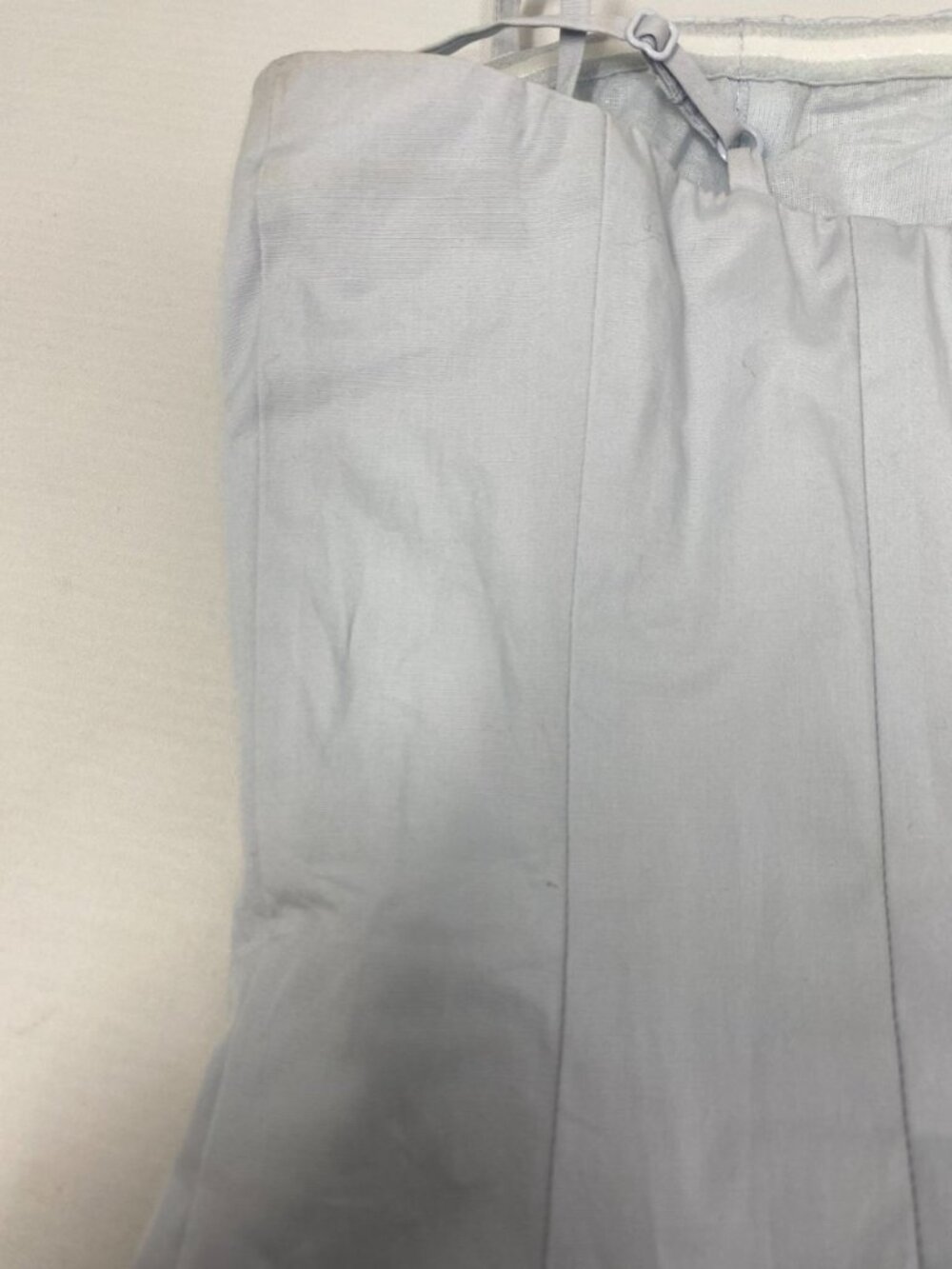Staud Wylie Light Blue Embellished Poplin Midi Dress 0 - Picture 12 of 16